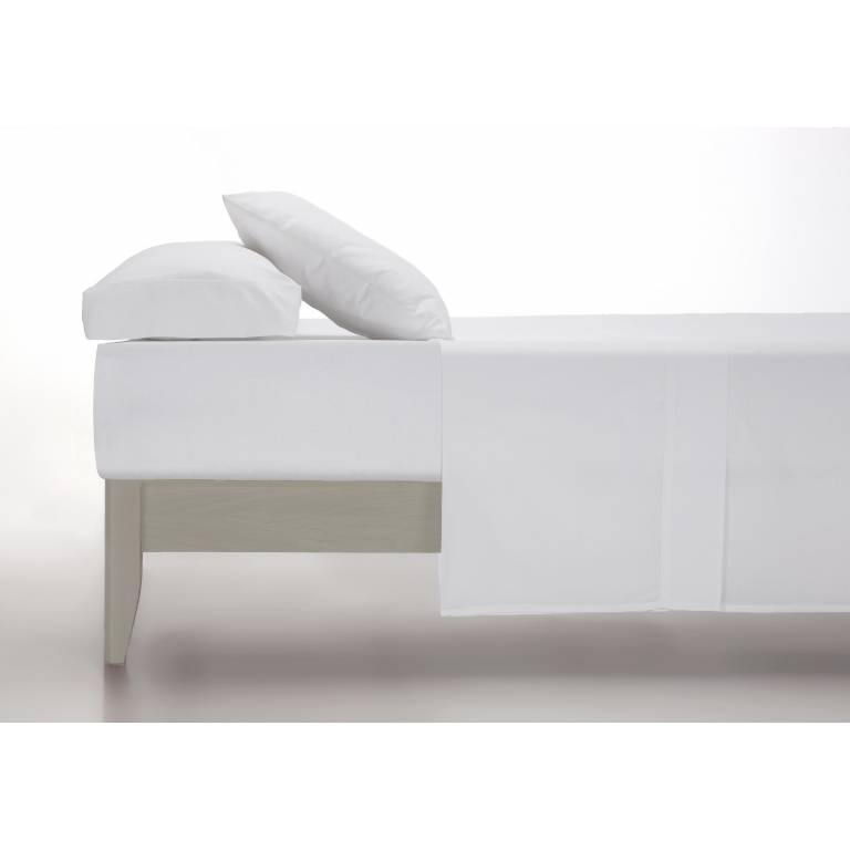 SABANA ENCIMERA PERCAL 200 HILOS ALGODON (blanco, Cama 160:240x280)