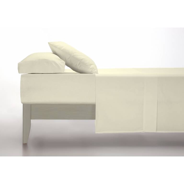 SABANA ENCIMERA PERCAL 200 HILOS ALGODON (natural, Cama 90:160x280)