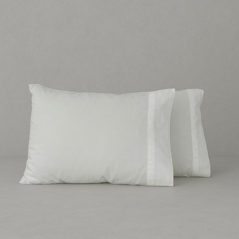 FUNDA ALMOHADA PERCAL 200 HILOS ALGODÓN (blanco, 50x75)