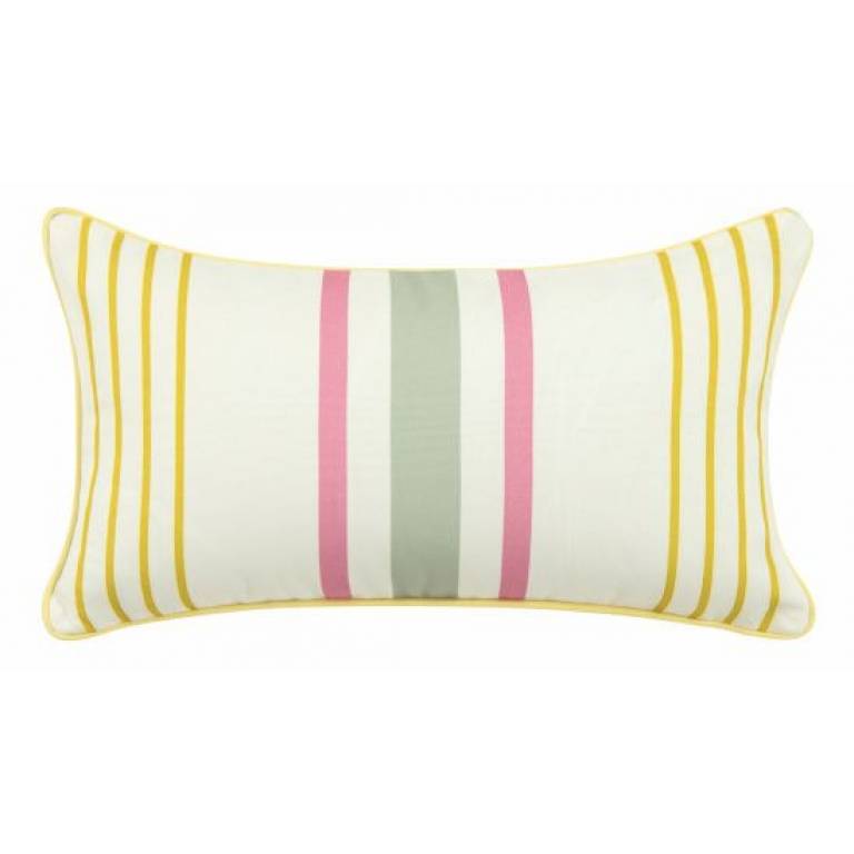 FUNDA DE COJIN ESTAMPADO RAYAS (amarillo, 30x50)