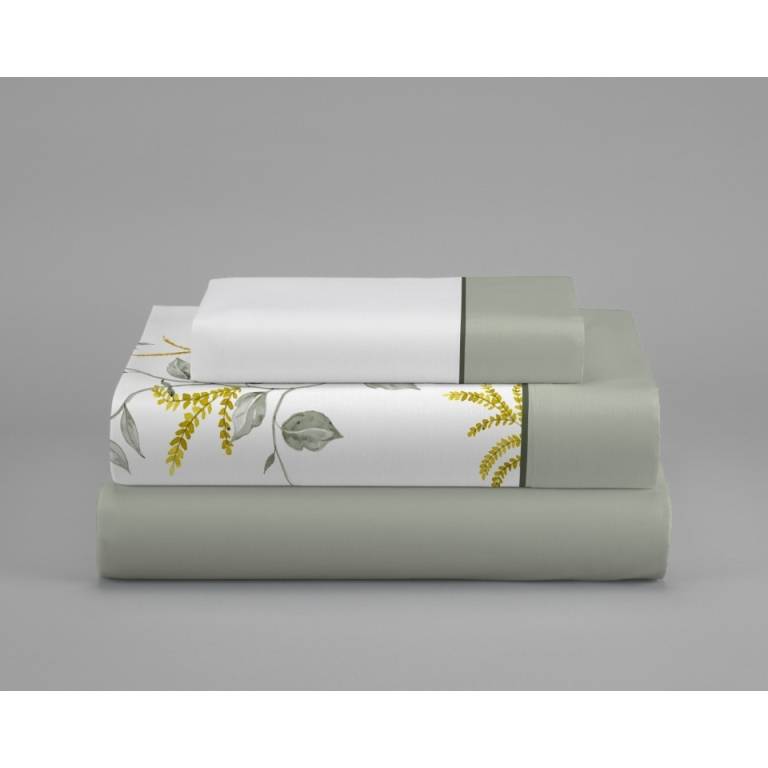 JUEGO SABANAS FLORES 3 PIEZAS (amarillo, Cama 160:240x270)