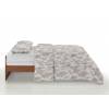 CONJUNTO COLCHA BOUTI ESTAMPADO DE FLORES Y FUNDAS DE COJIN (beige, Cama 135:235x270)