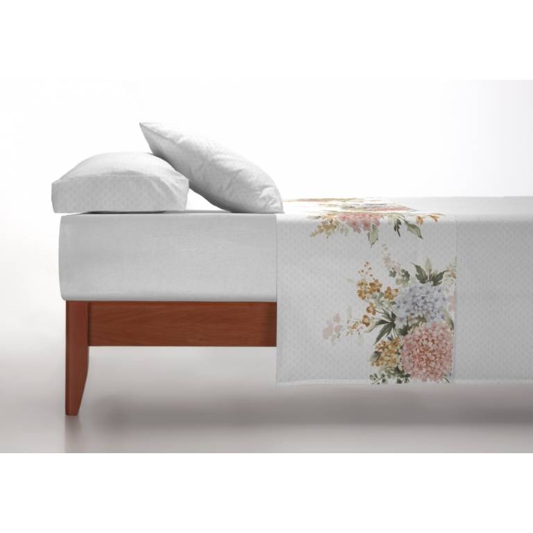 JUEGO SABANAS FLORES 3 PIEZAS (oro, Cama 150(2):240x270)