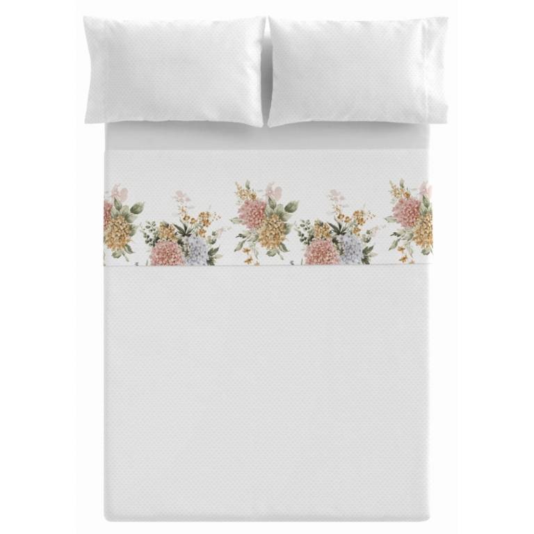 JUEGO SABANAS FLORES 3 PIEZAS (oro, Cama 150(2):240x270)