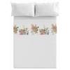 JUEGO SABANAS FLORES 3 PIEZAS (oro, Cama 150(2):240x270)