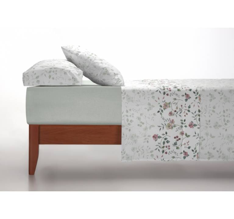 JUEGO SABANAS FLORES 3 PIEZAS