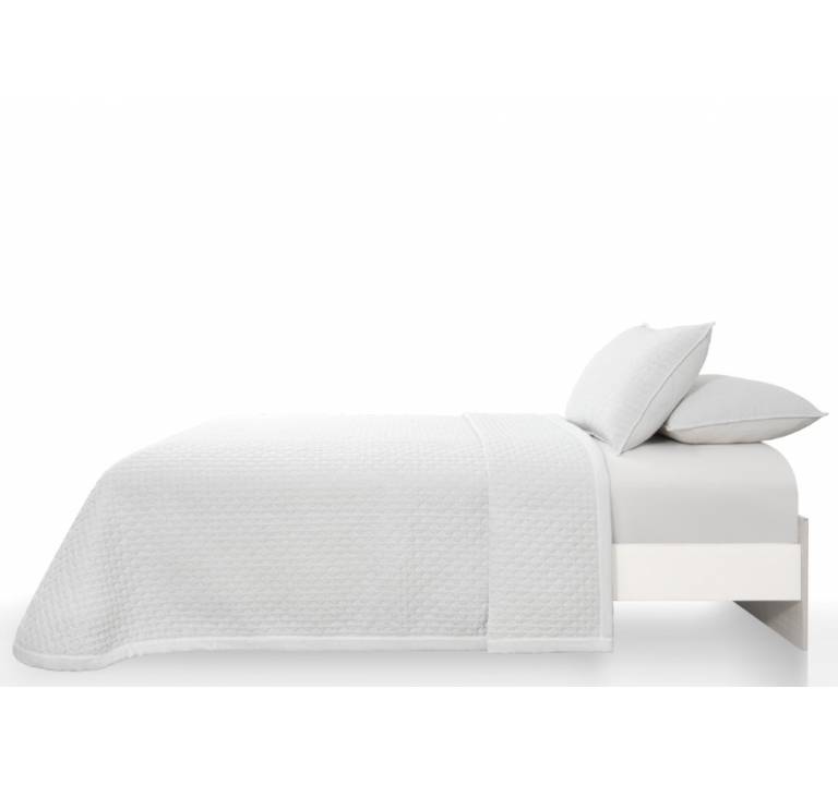 CONJUNTO COLCHA ACOLCHADO GEOMETRICO TACTO SUAVE Y FUNDAS DE COJIN