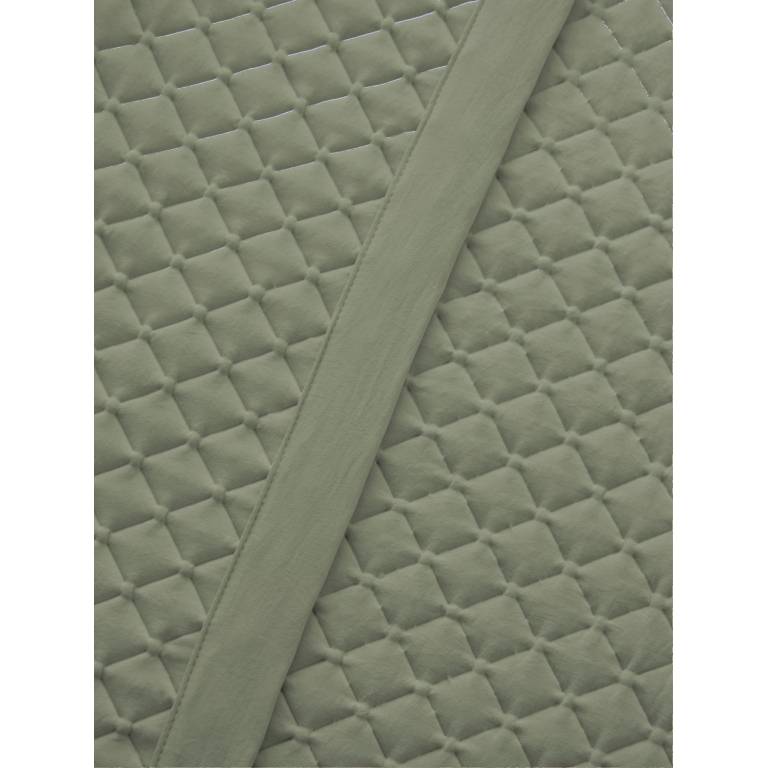 CONJUNTO COLCHA ACOLCHADO GEOMETRICO TACTO SUAVE Y FUNDAS DE COJIN (verde, Cama 200:300x270)