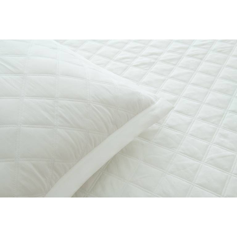CONJUNTO COLCHA TACTO EXTRA SUAVE Y FUNDAS DE COJIN (blanco, Cama 135:235x270)