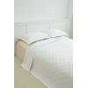CONJUNTO COLCHA TACTO EXTRA SUAVE Y FUNDAS DE COJIN (blanco, Cama 135:235x270)