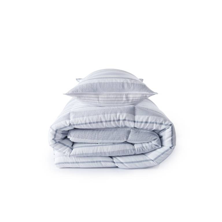 EDREDON HILO TINTADO (gris, Cama 200:300x270)
