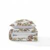 CONJUNTO COLCHA BOUTI ESTAMPADO TROPICAL Y FUNDAS DE COJIN (verde, Cama 135:235x270)