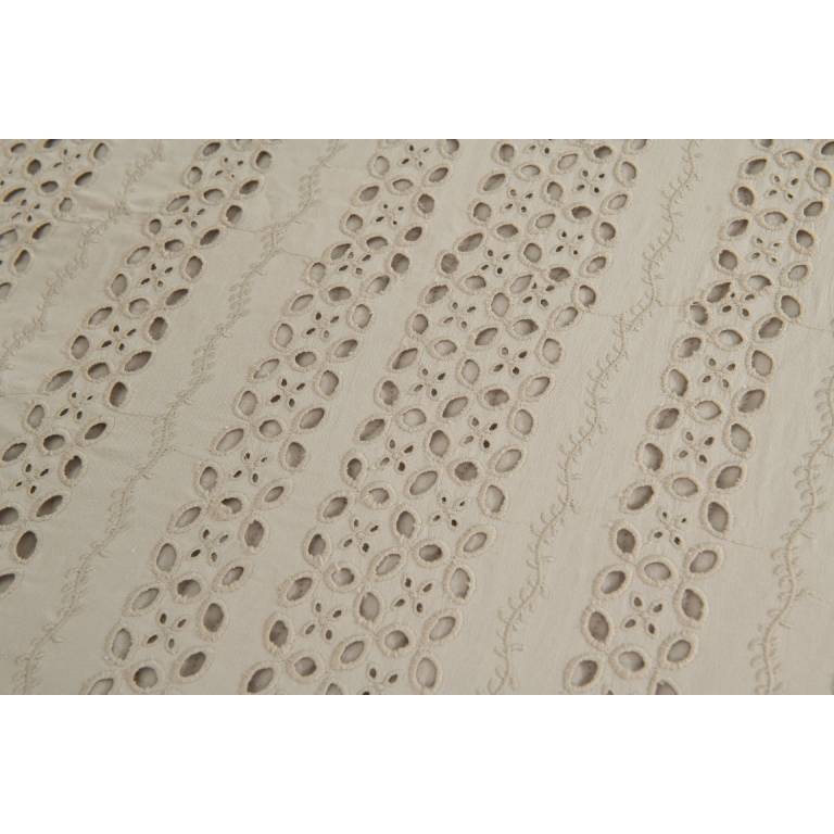 CONJUNTO COLCHA BORDADA TACTO SUAVE Y FUNDAS DE COJIN (beige, Cama 150:250x270)