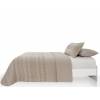 CONJUNTO COLCHA BORDADA TACTO SUAVE Y FUNDAS DE COJIN (beige, Cama 150:250x270)