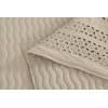 CONJUNTO COLCHA BORDADA TACTO SUAVE Y FUNDAS DE COJIN (beige, Cama 150:250x270)