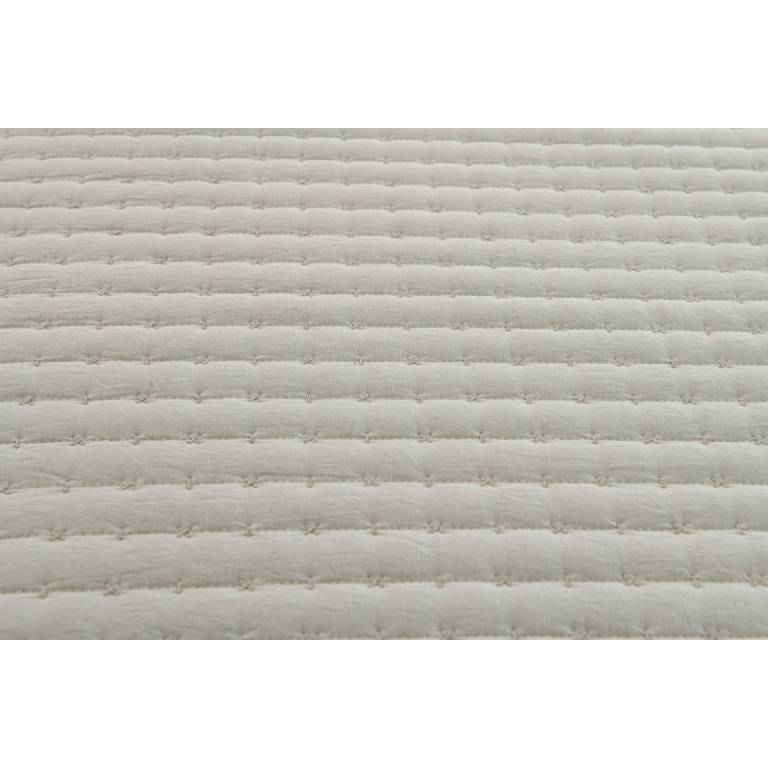 CONJUNTO COLCHA BORDADA TACTO SUAVE Y FUNDAS DE COJIN (gris, Cama 090:180x270)