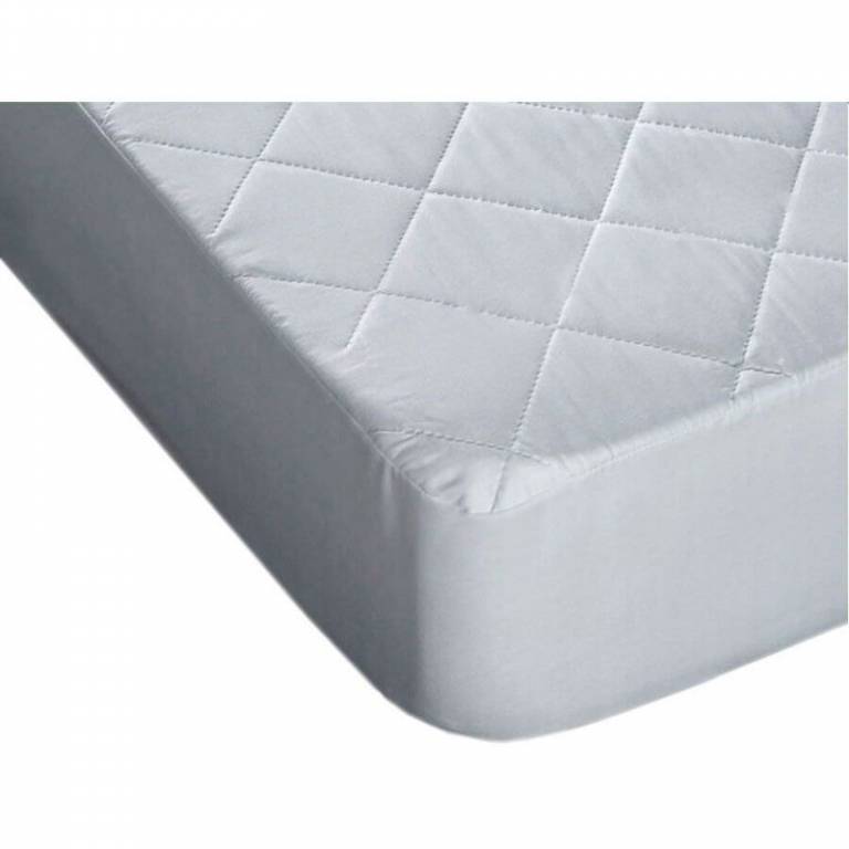 PORTECTOR DE COLCHON GUATEADO (blanco, Cama 135:135x190)