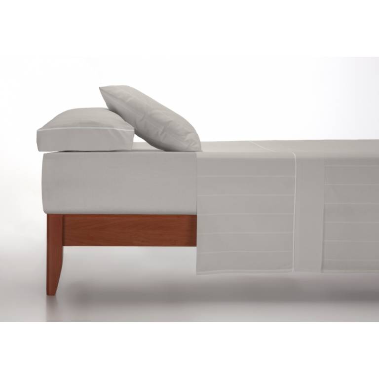 JUEGO SABANAS FRANELA RAYAS 100 ALGODON (beige, Cama 200:280x270)