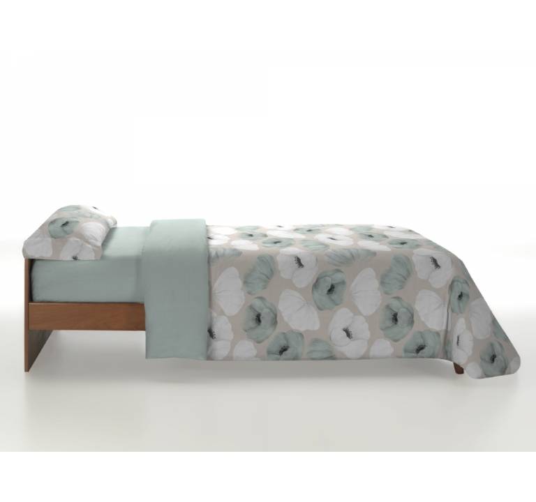 JUEGO FUNDA NÓRDICA ESTAMPADO AMAPOLAS