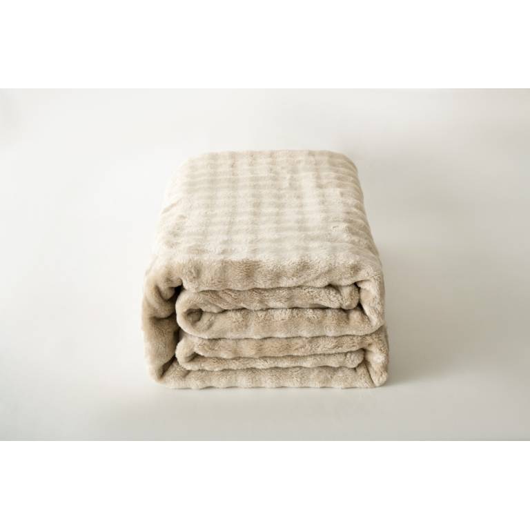 MANTA TEXTURA TACTO SUAVE (beige, 140x200)