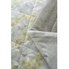 CONJUNTO EDREDÓN ESTAMPADO HOJAS CON BORREGUILLO (oro, Cama 180:280x270)