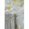 CONJUNTO EDREDÓN ESTAMPADO HOJAS CON BORREGUILLO (oro, Cama 180:280x270)
