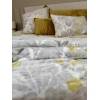 CONJUNTO EDREDÓN ESTAMPADO HOJAS CON BORREGUILLO (oro, Cama 180:280x270)