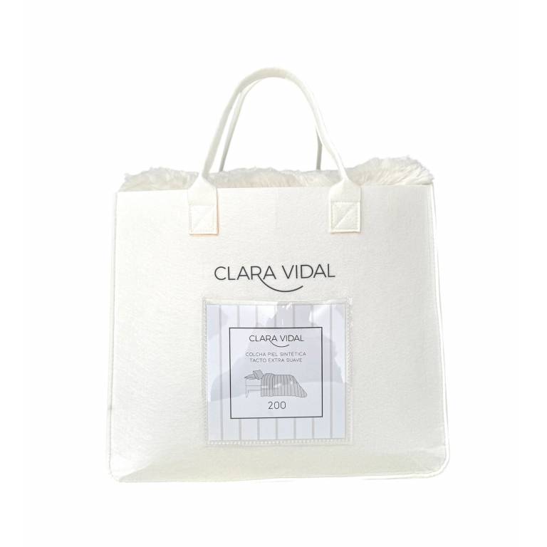 COLCHA PIEL SINTÉTICA SUPER SUAVE (blanco, Cama 135:235x270)