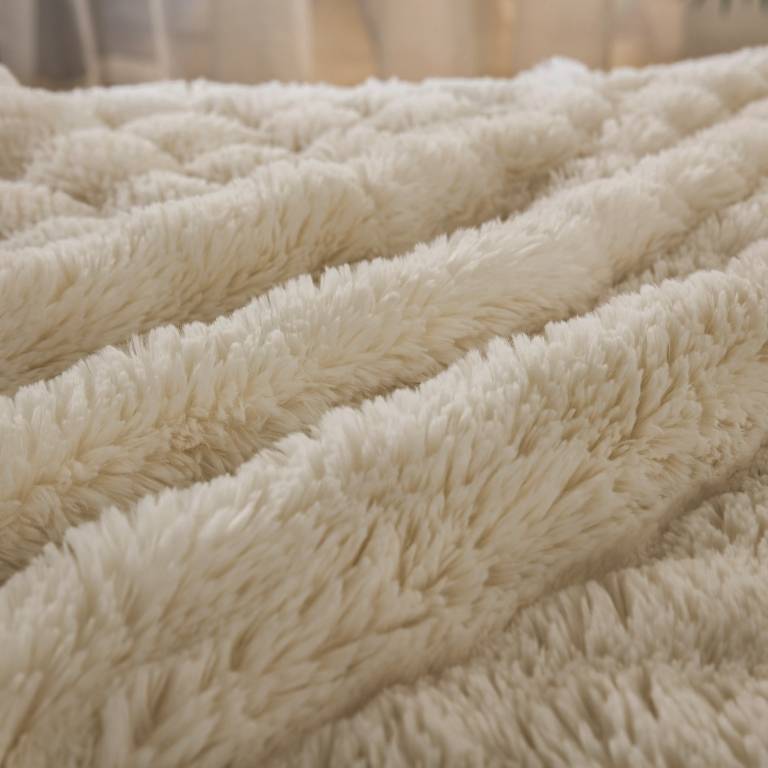 COLCHA PIEL SINTÉTICA SUPER SUAVE (beige, Cama 150:250x270)