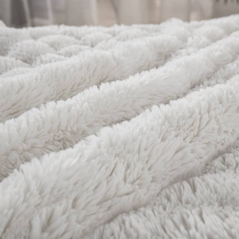 COLCHA PIEL SINTÉTICA SUPER SUAVE (gris, Cama 150:250x270)