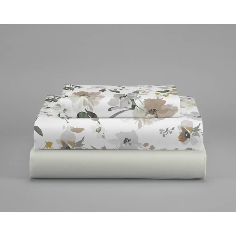 JUEGO FUNDA NÓRDICA ESTAMPADO FLORES (beige, Cama 150:240x270)
