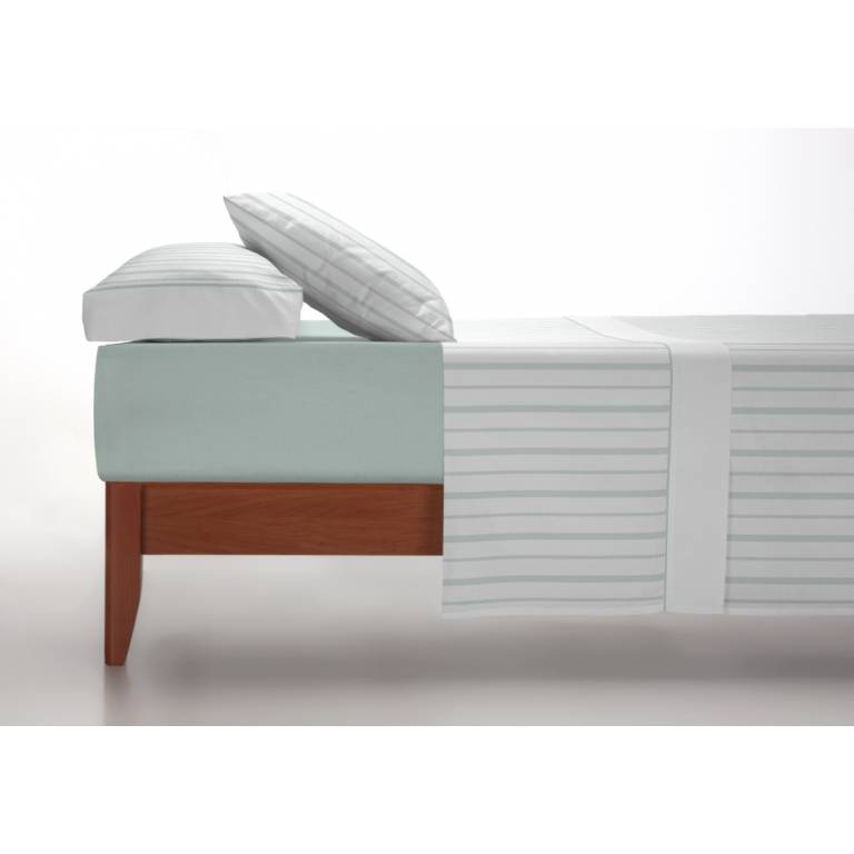 JUEGO SABANAS RAYAS 3 PIEZAS AQUA