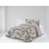 CONJUNTO EDREDON ESTAMPADO AMAPOLAS (beige, Cama 180:280x270)
