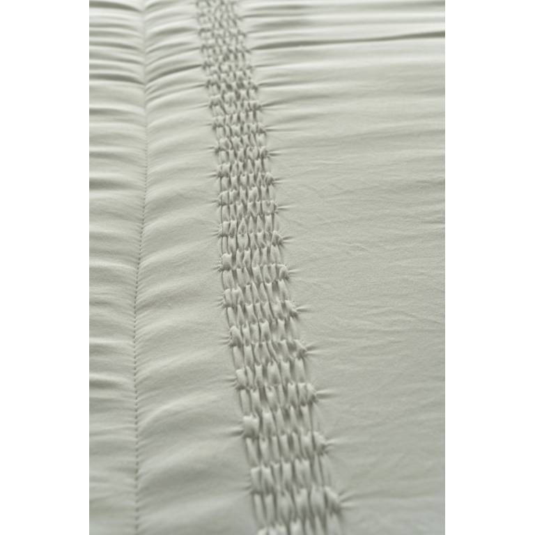 CONJUNTO EDREDÓN PLISADO Y FUNDAS DE COJÍN (gris, Cama 135:235x270)