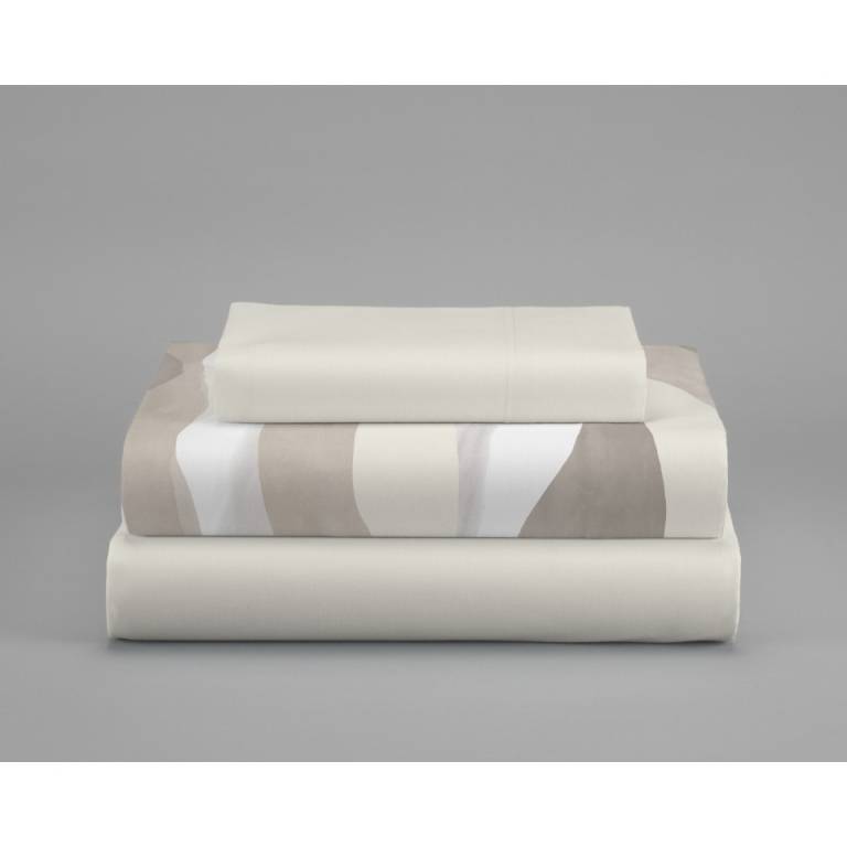 JUEGO FUNDA NORDICA ESTAMPADO RAYAS (beige, Cama 90:155x270)