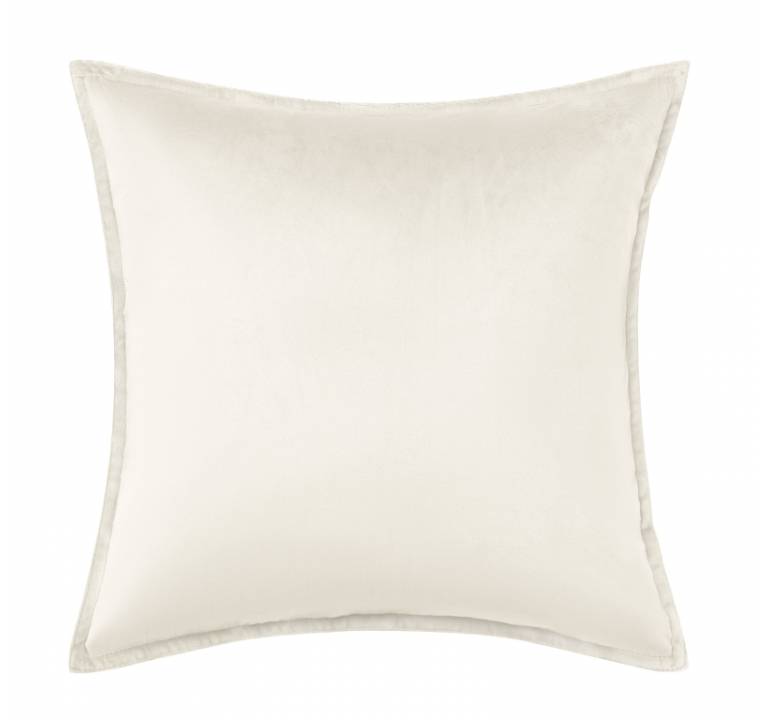 FUNDA DE COJÍN LISO CON PESTAÑITA