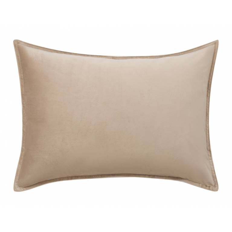 FUNDA DE COJÍN LISO CON PESTAÑITA (beige, 50x50)