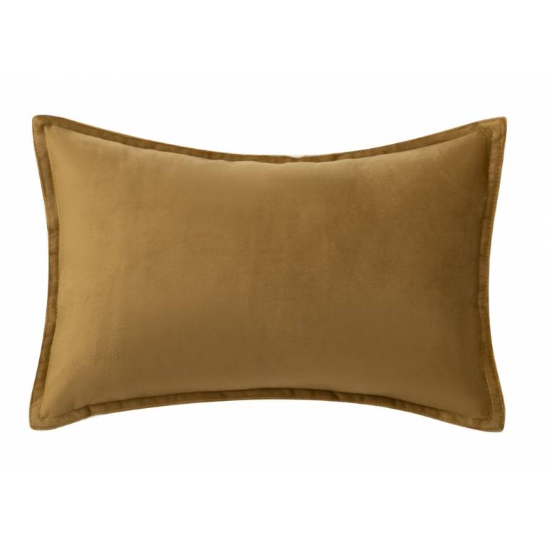 FUNDA DE COJÍN LISO CON PESTAÑITA (oro, 50x50)