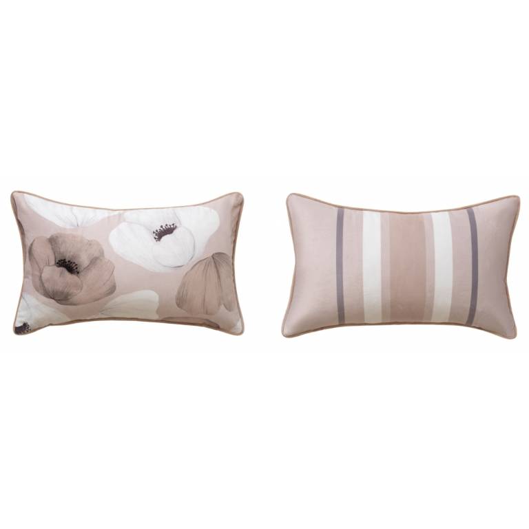 FUNDA DE COJÍN DE VELVET ESTAMPADO RAMAS (beige, 50x50)