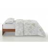 CONJUNTO COLCHA BOUTI ESTAMPADO GEOMETRICO Y FUNDAS DE COJÍN (verde, Cama 090:180x270)