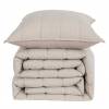 CONJUNTO COLCHA GOFRADA TACTO SUAVE Y FUNDAS DE COJÍN (beige, Cama 105:200x270)