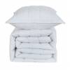 CONJUNTO COLCHA GOFRADA TACTO SUAVE Y FUNDAS DE COJÍN (blanco, Cama 180:280x270)