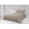 CONJUNTO COLCHA GOFRADA TACTO SUAVE Y FUNDAS DE COJÍN (beige, Cama 105:200x270)
