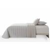CONJUNTO COLCHA GOFRADA TACTO SUAVE Y FUNDAS DE COJÍN (gris, Cama 180:280x270)