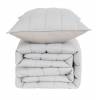 CONJUNTO COLCHA GOFRADA TACTO SUAVE Y FUNDAS DE COJÍN (gris, Cama 180:280x270)