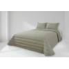 CONJUNTO COLCHA GOFRADA TACTO SUAVE Y FUNDAS DE COJÍN (verde, Cama 105:200x270)