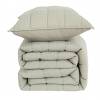 CONJUNTO COLCHA GOFRADA TACTO SUAVE Y FUNDAS DE COJÍN (verde, Cama 105:200x270)