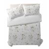 CONJUNTO COLCHA BOUTI ESTAMPADO DE FLORES Y FUNDAS DE COJÍN (amarillo, Cama 090:180x270)