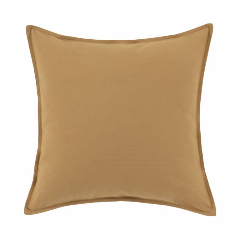FUNDA DE COJÍN LISO (50x50, TOSTADO)