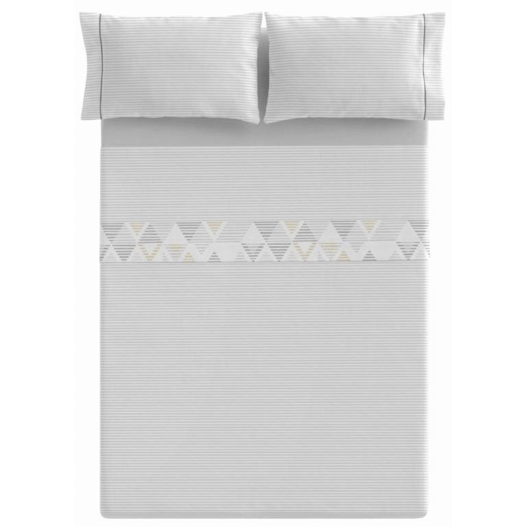 JUEGO SÁBANAS ROMBOS 3 PIEZAS (amarillo, Cama 135:210x270)